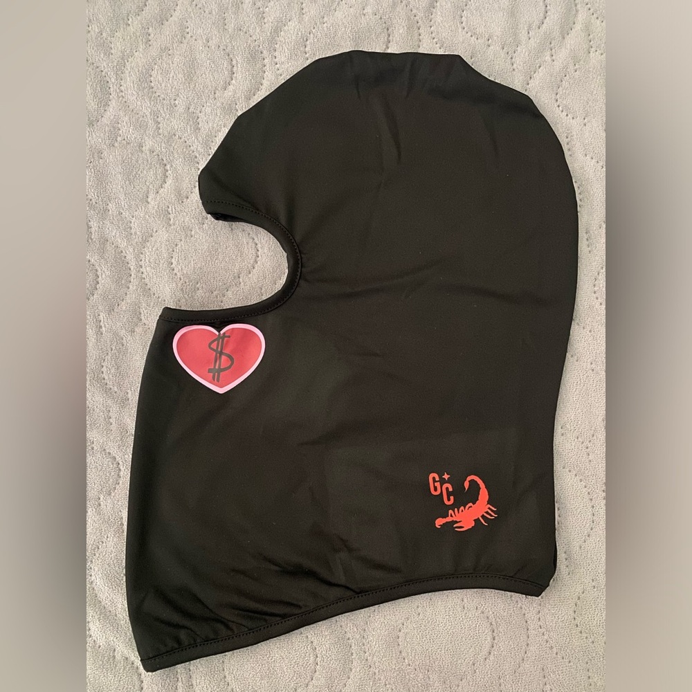 Pink Heart Ski Mask